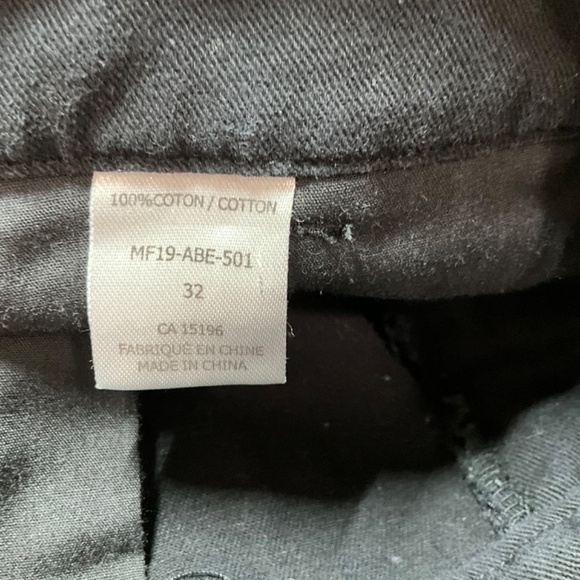 MAISON COTERIE 100% Cotton Black Cargo Denim Jeans Adjustable Hems Multi-Pocket - Picture 10 of 12